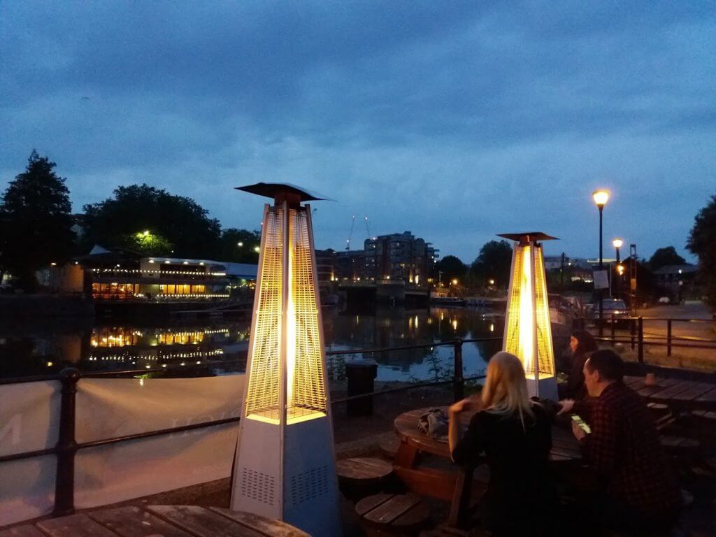 Overlooking the River from the Ostrich Pub